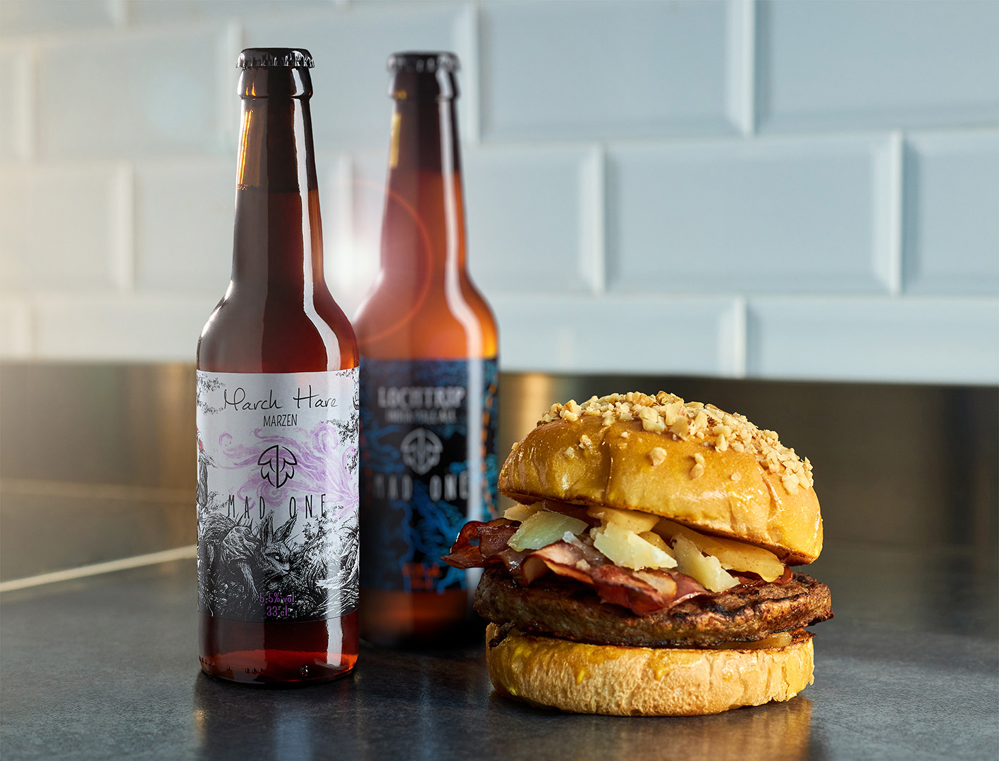 Mad One birreria burger and artisanal bottles beer by food101